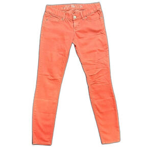 Express Low-Rise Jeans Coral Color Size 4
